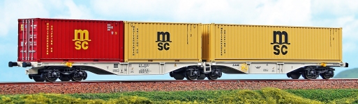 ACME 40369 - H0 - Containertragwagen Sggrs 80 MSC, AAE, Ep. V-VI